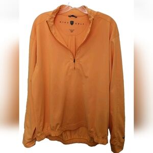 Nike Golf Quarter Zip Pullover Orange Size Women's Medium